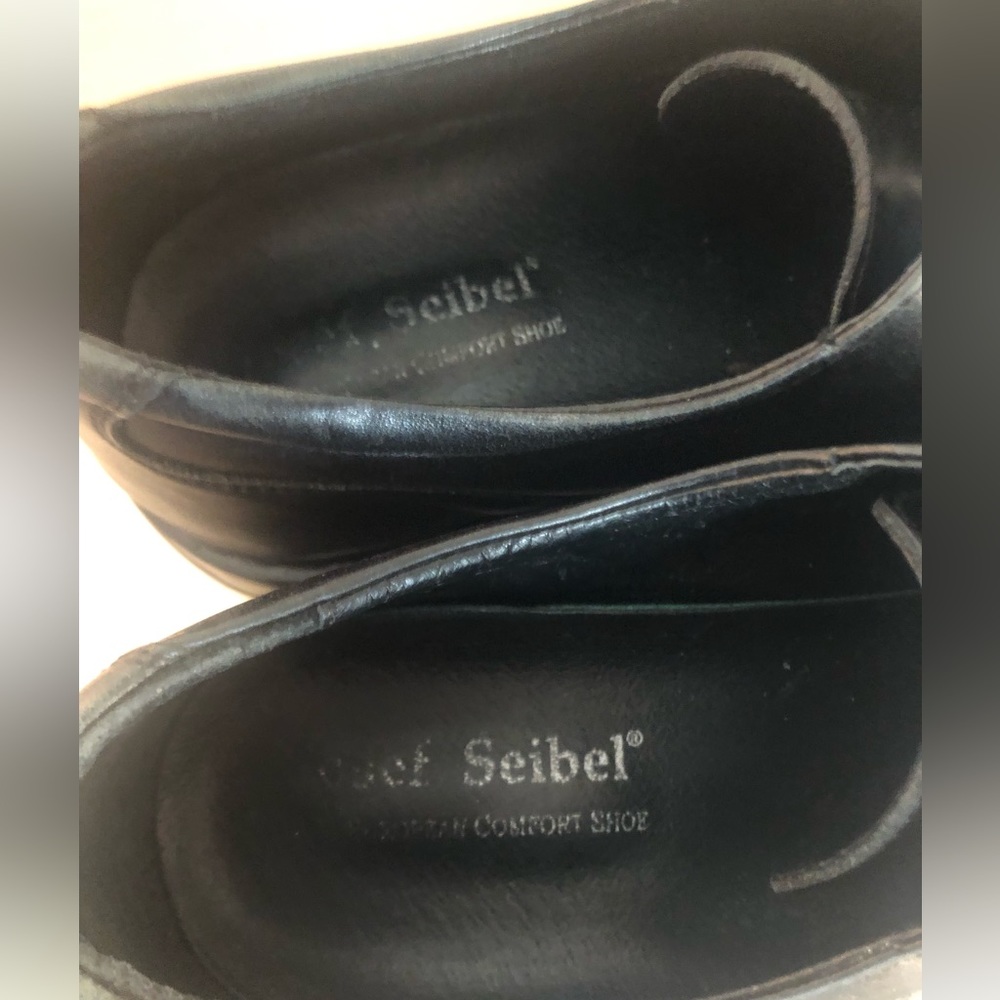 Josef Seibel Mens Black Rubber sole lace up shoes Size 43 or Size 11 - Picture 4 of 11